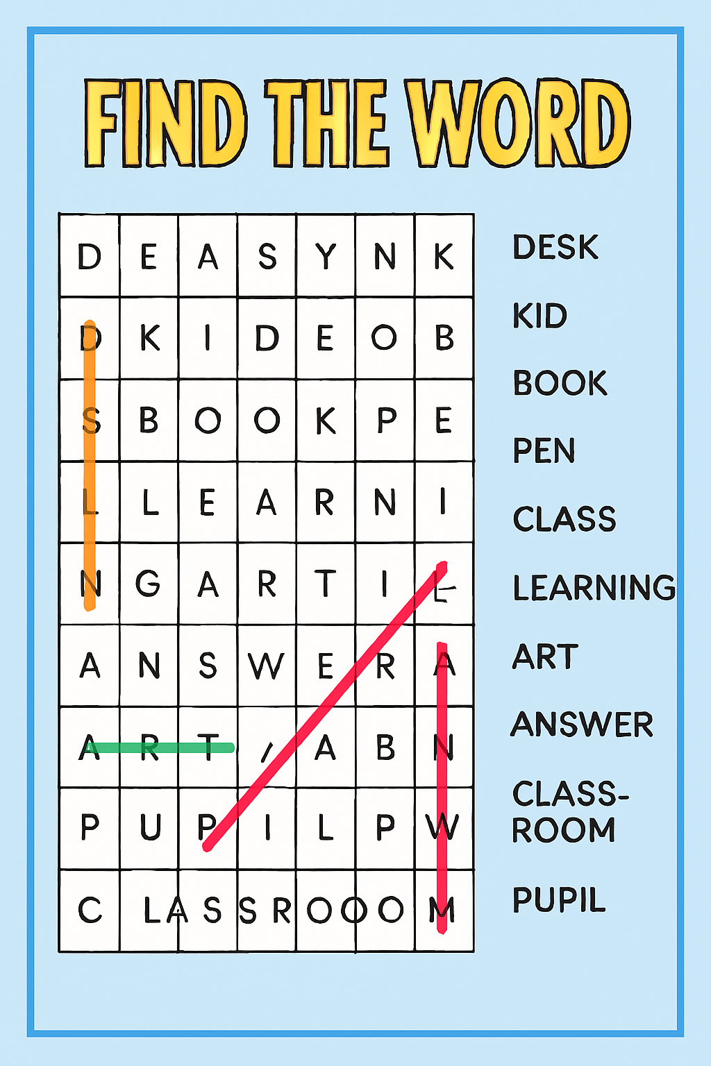 ايجاد الكلمة